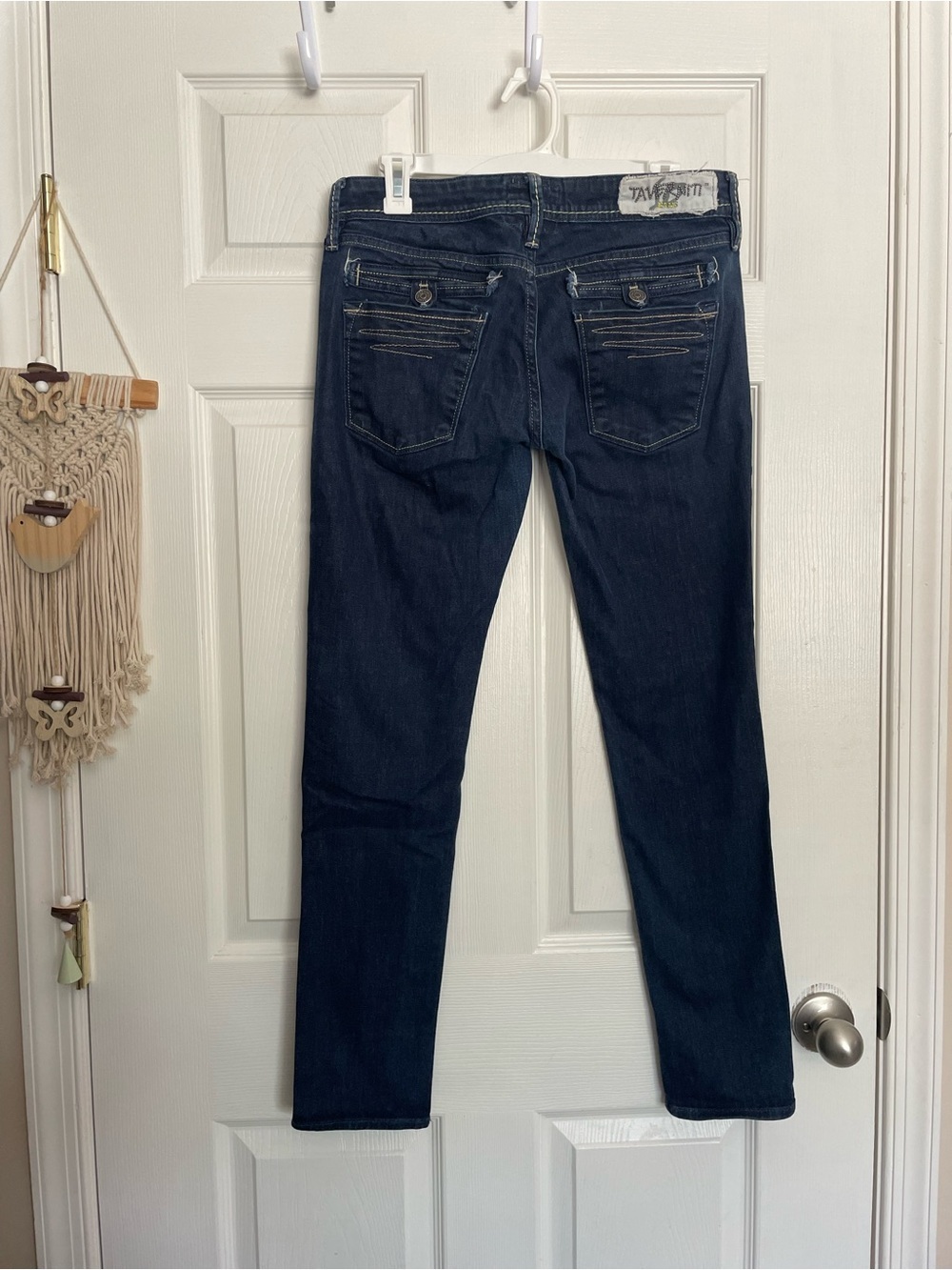 Vintage Taverniti So Jeans LA  Women's size 29 Skinny Dark Blue Denim